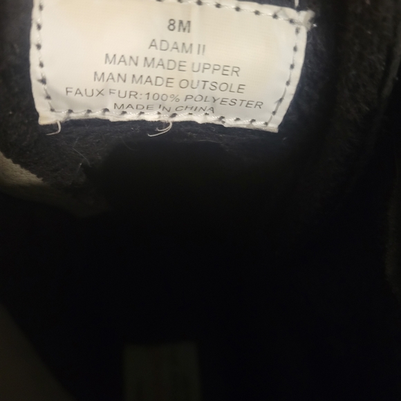 Adam Black and Green Faux Fur Boots - Picture 2 of 4